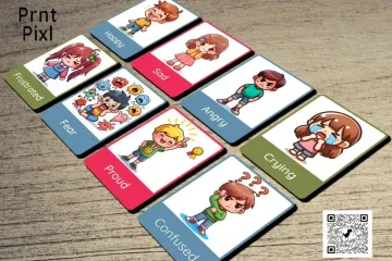 Kids Emotions and Feelings Flash Cards