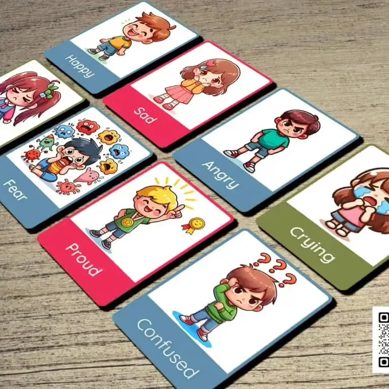 Kids Emotions and Feelings Flash Cards