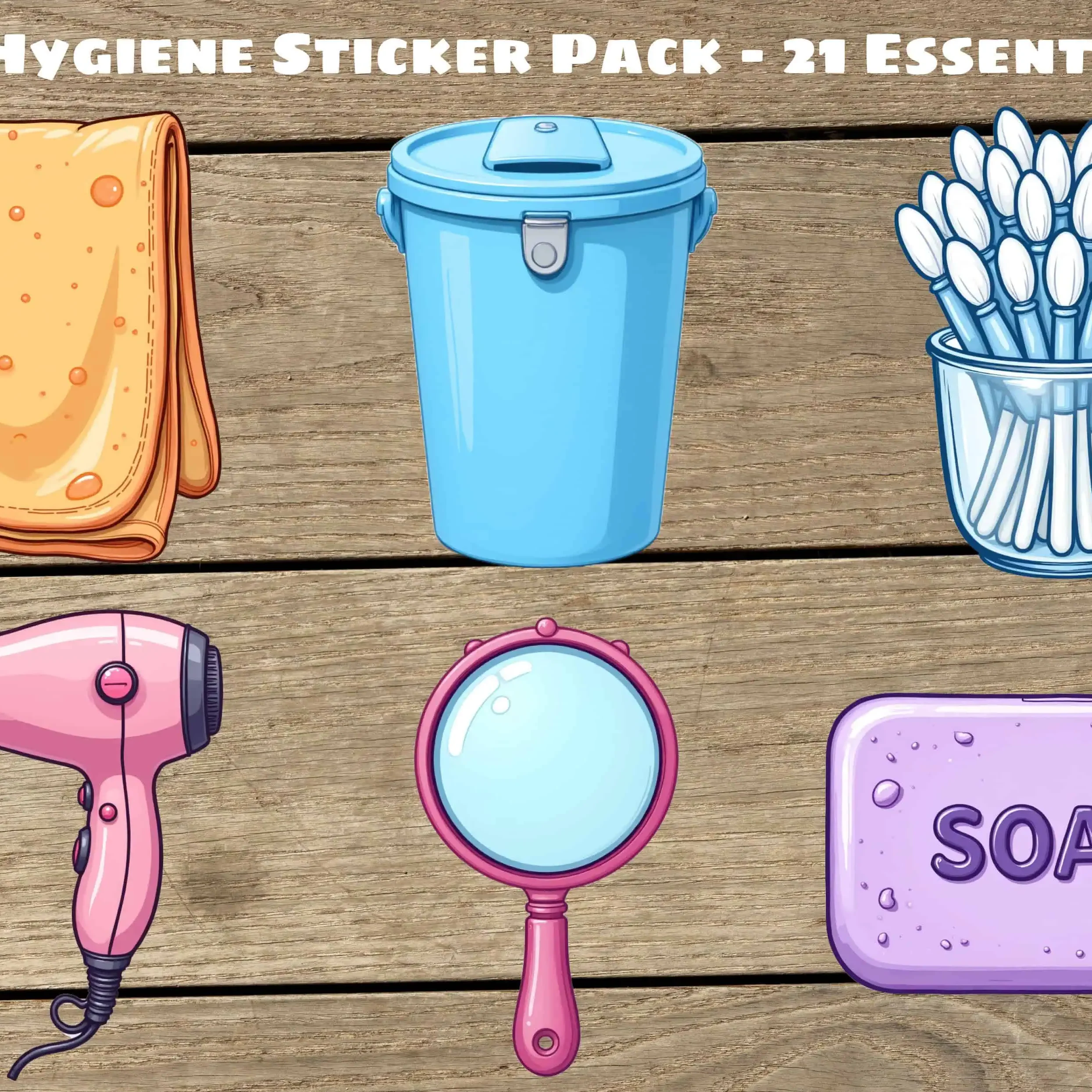 Kids Hygiene Routine Sticker Pack