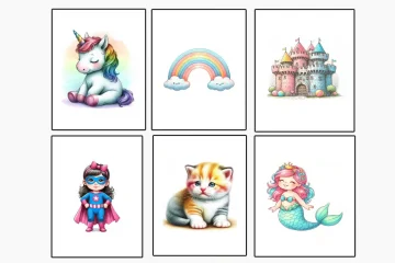 Kids Room A4 Size Posters