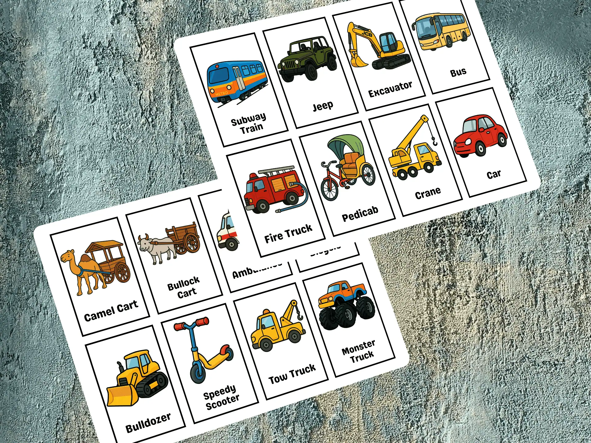 Land Transportation For Kids