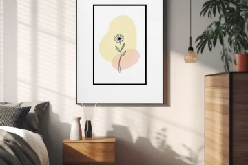 Modern Minimalist Floral Bouquet Art Print