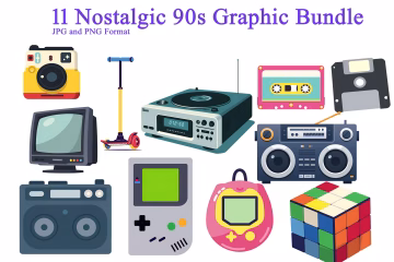 Nostalgic 90s Graphics