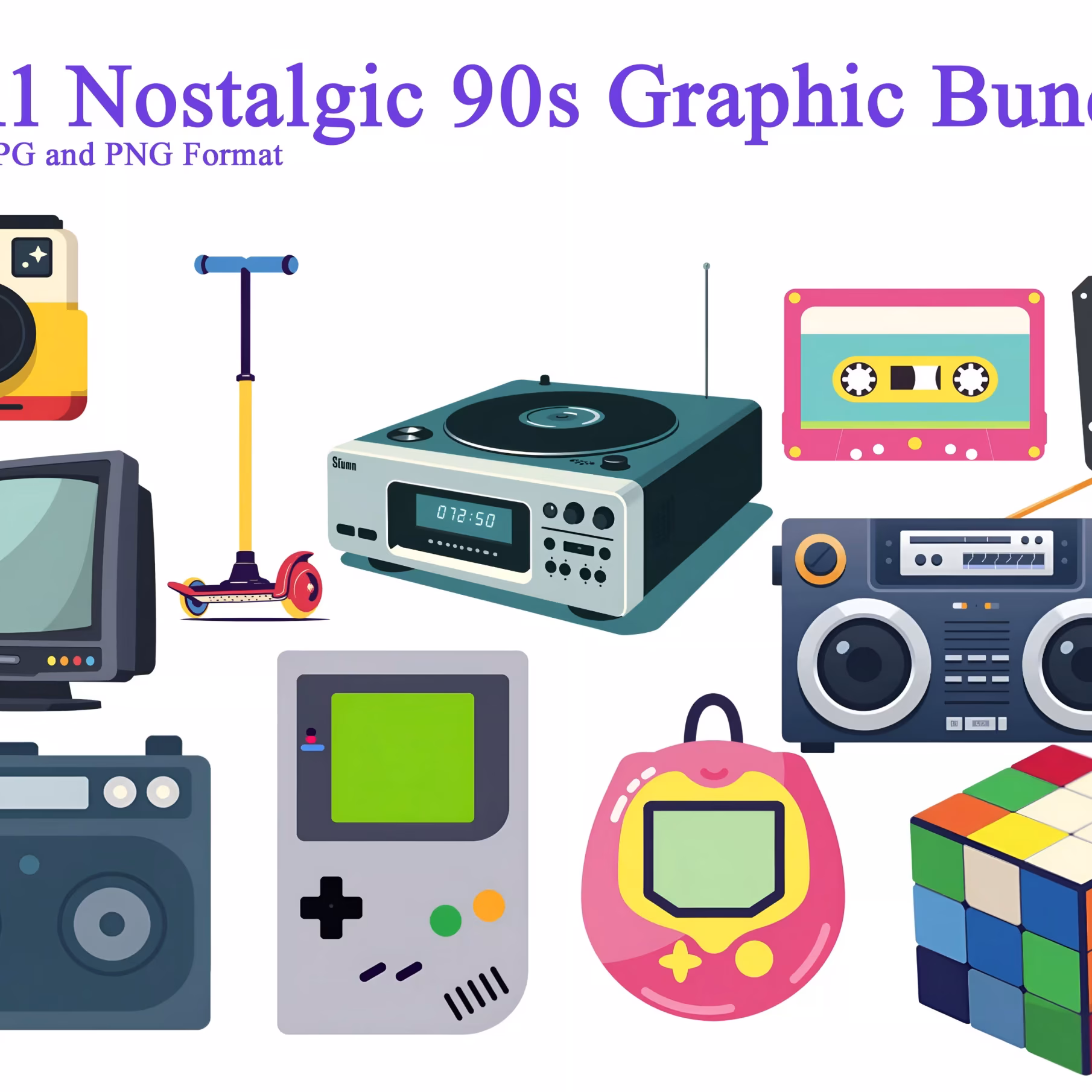 Nostalgic 90s Graphics