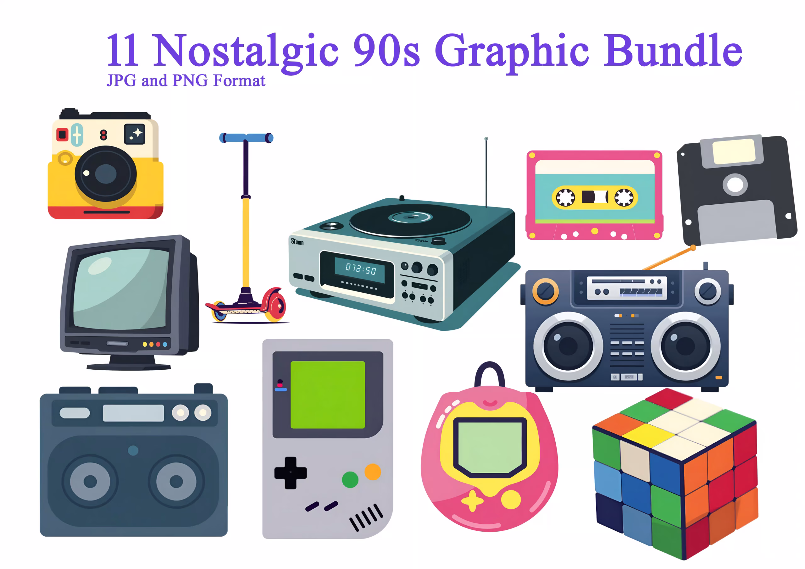 Nostalgic 90s Graphics