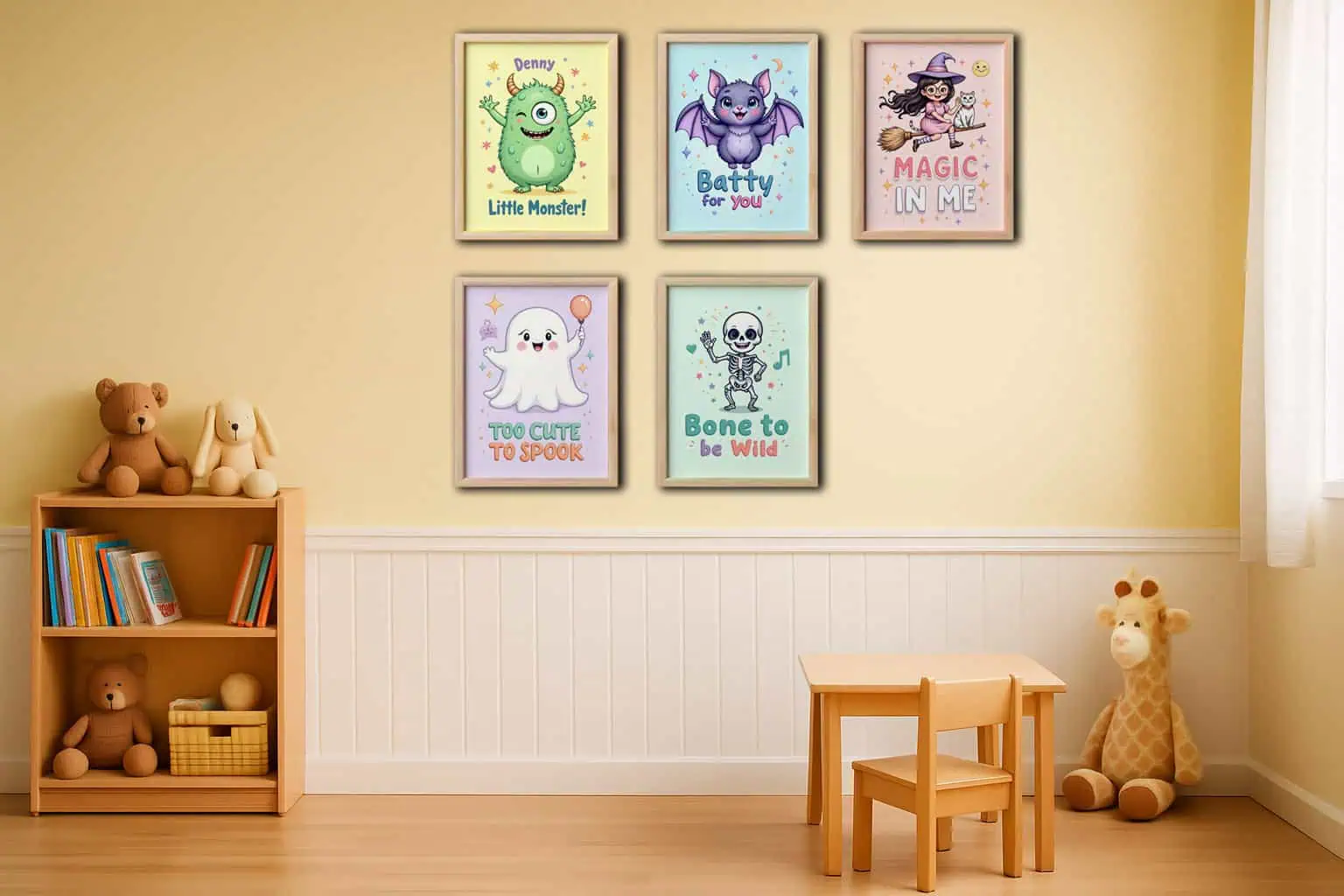 Pastel Halloween Wall Art Printable PNG