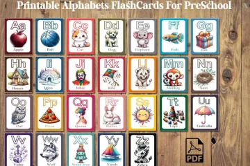 Printable Alphabets FlashCards For PreSchool