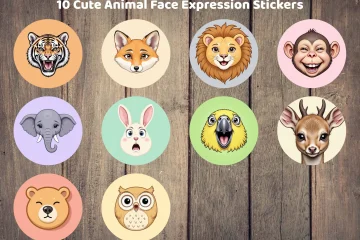 Printable Animal Expression Set