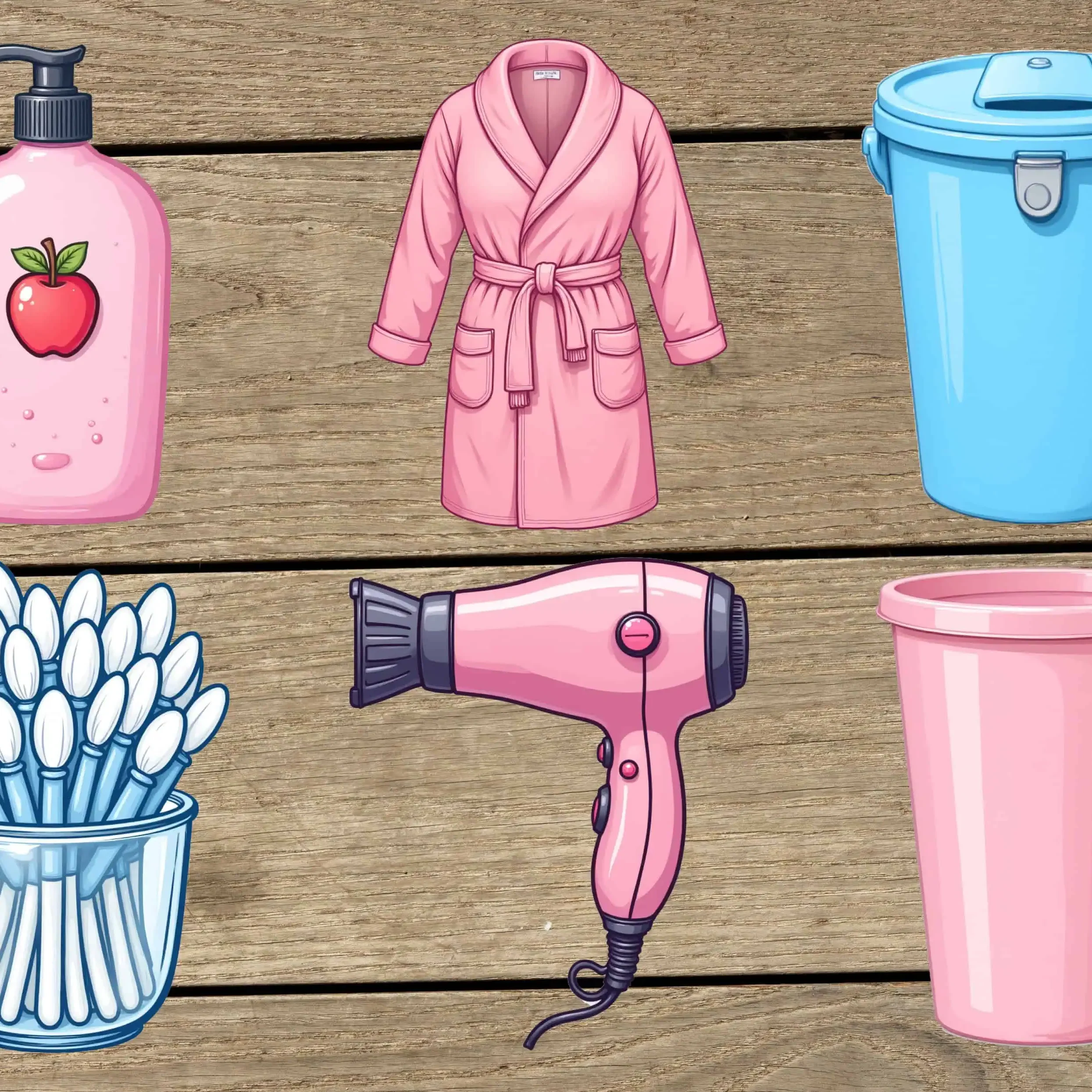 Printable Hygiene Stickers for Kids Routine Set