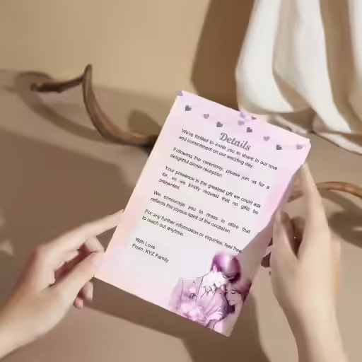 Purple Pink Wedding Template Detail Page Freebie
