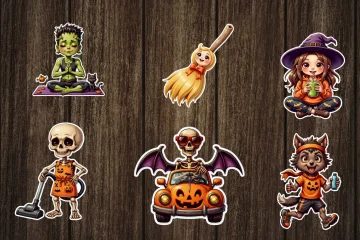 Sample Halloween Planner Stickers