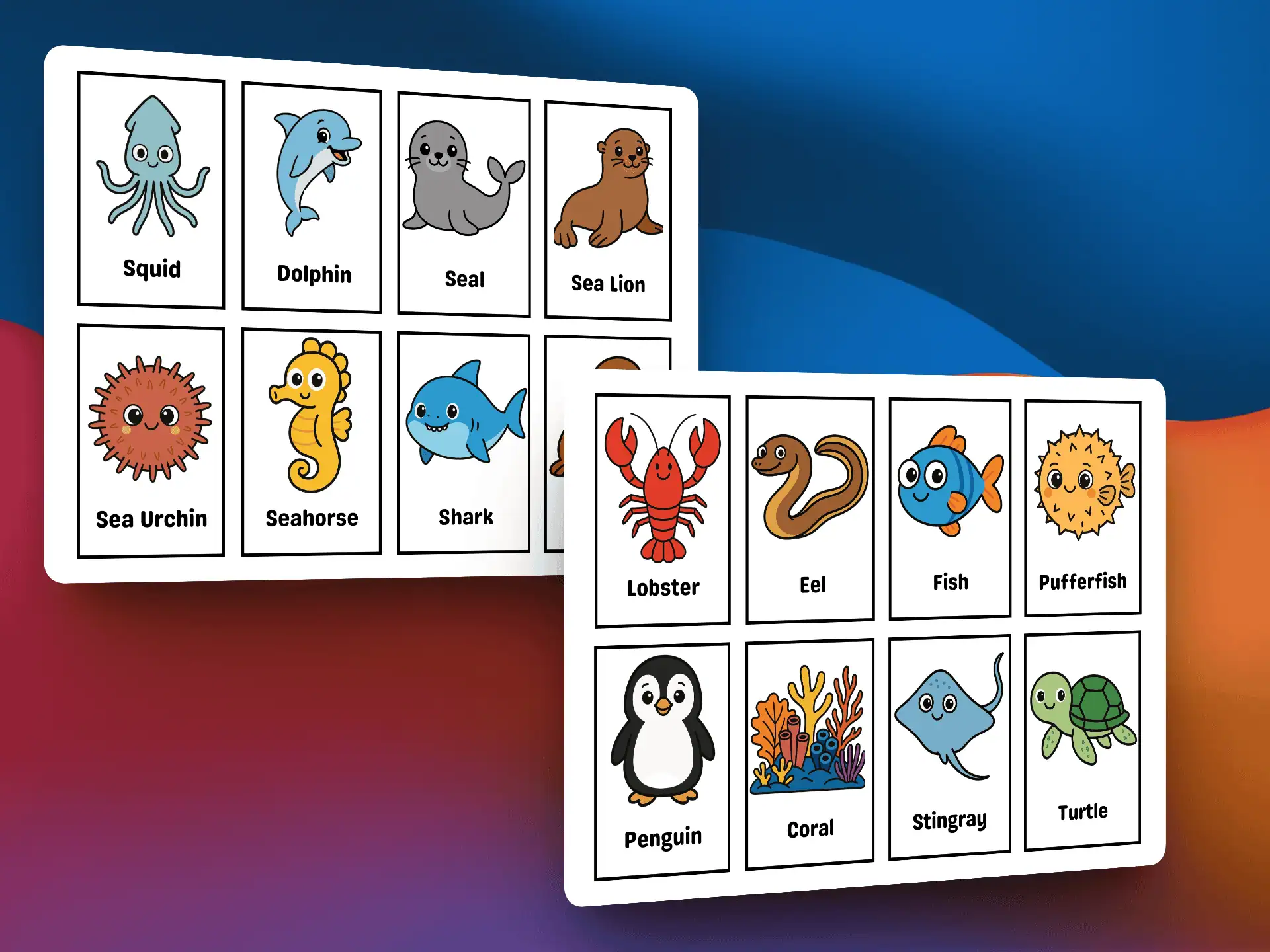 Sea Animals Flashcards