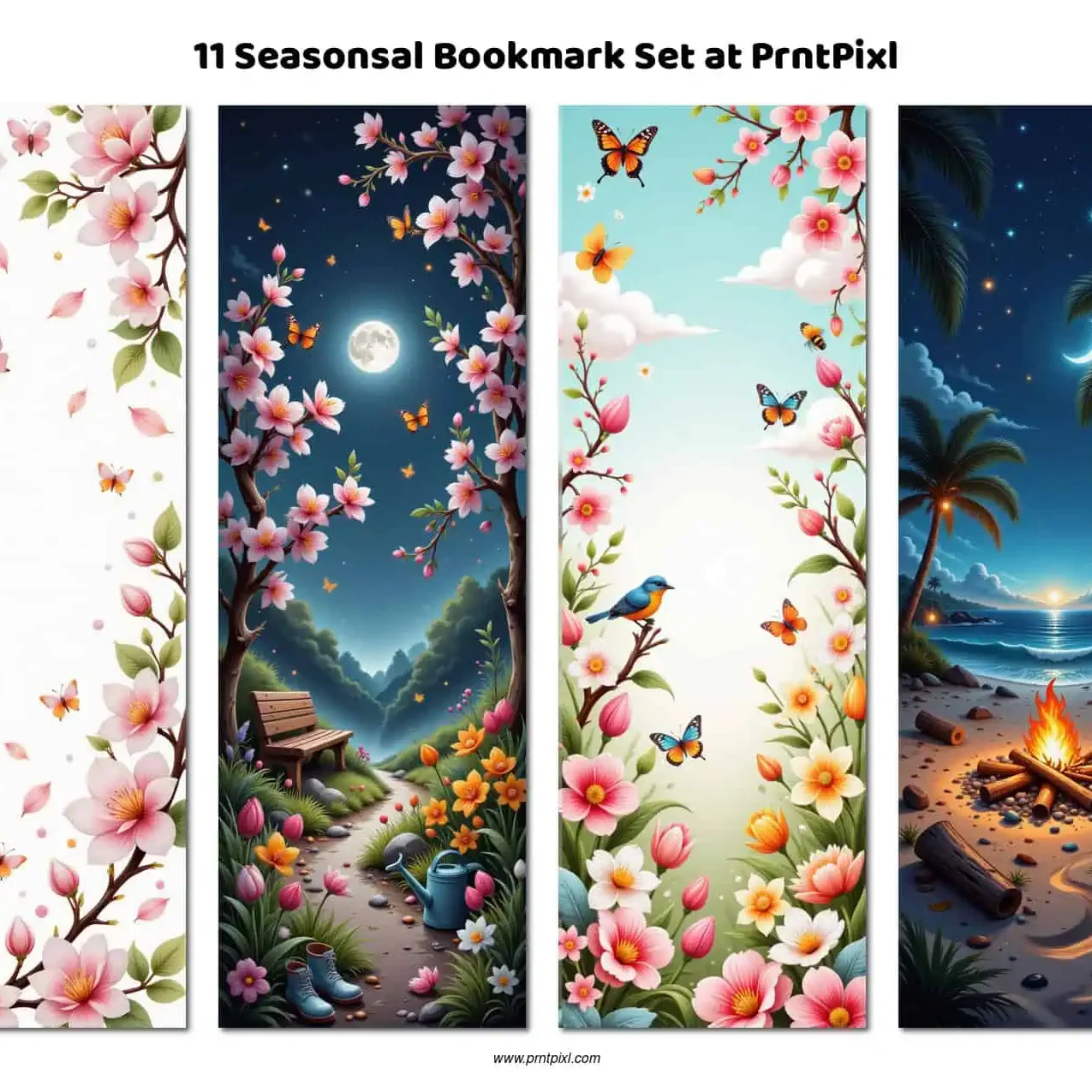 Seasonal Bookmark Set