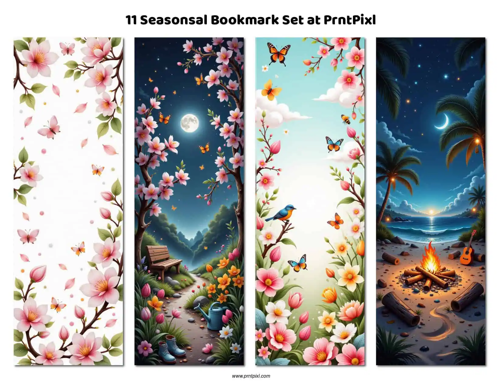 Seasonal Bookmark Set