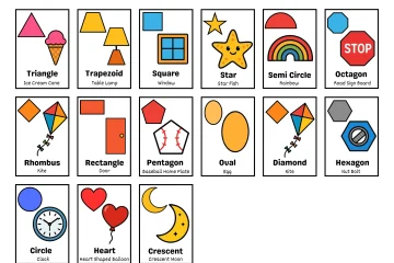 Shapes Flashcard With an example Shapes Flashcard With an example
