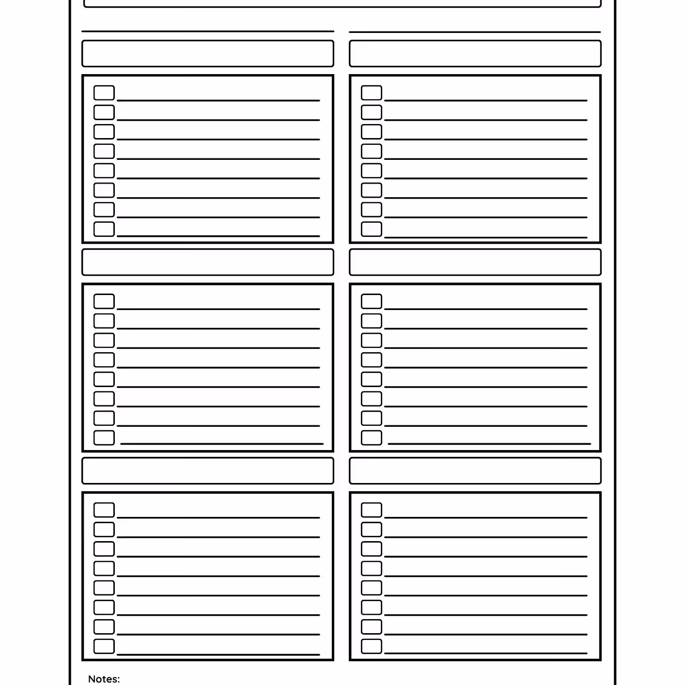 Shopping List Printable