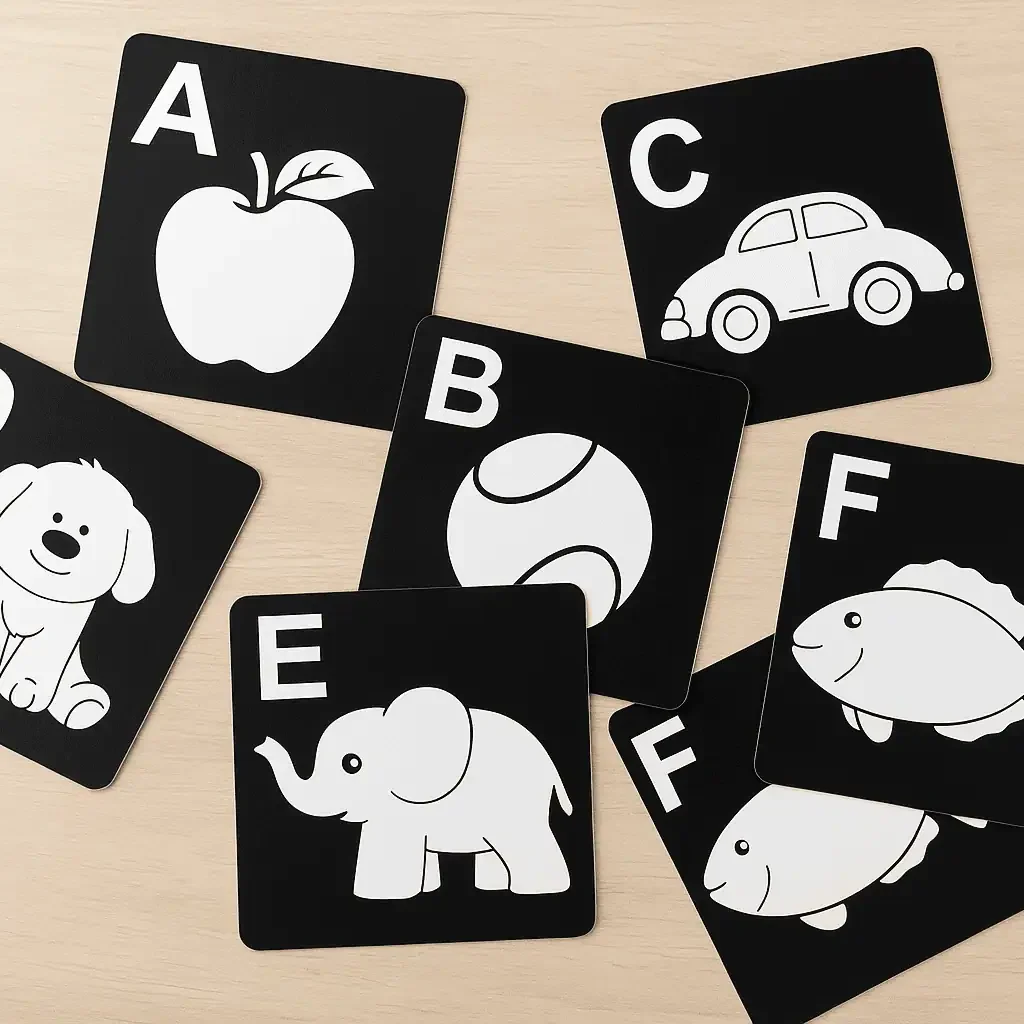 Silhouette Flashcards for Babies