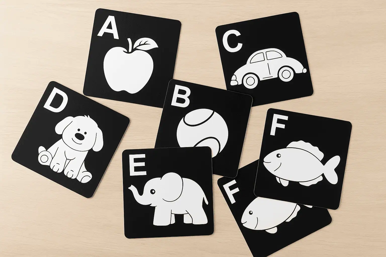 Silhouette Flashcards for Babies