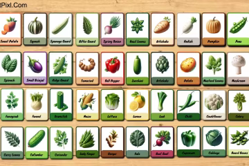 Small Vegetables FlashCards