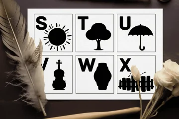Square Alphabet Flashcards for Preschool Printable