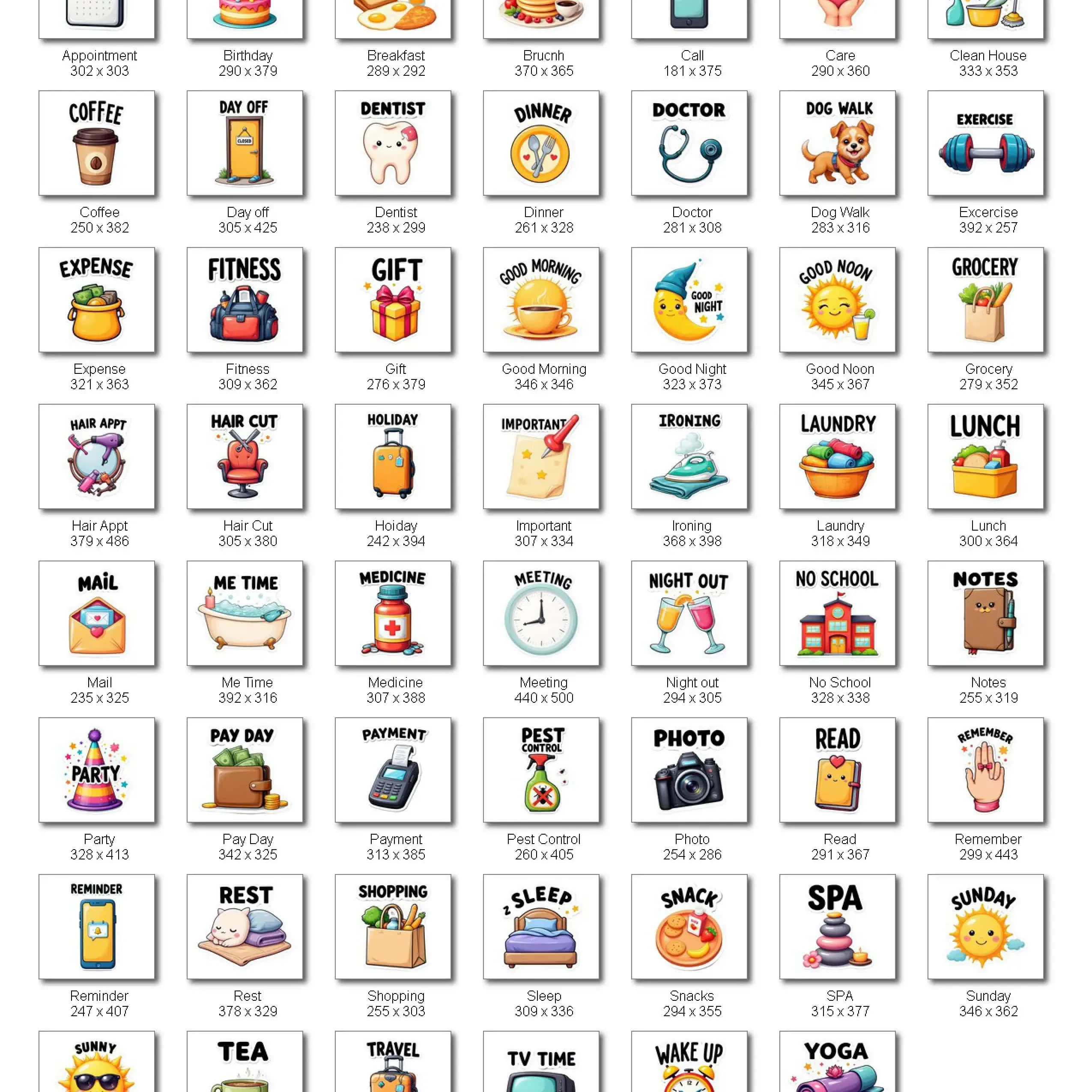 StickPixl Text Stickers Volume 2 Preview