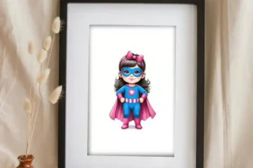 Super Girl Poster A4 Size