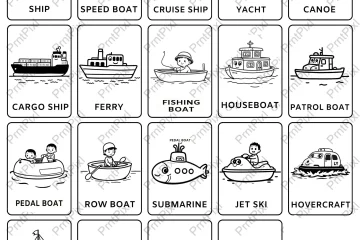 Water Transportation Flashcards For Kids