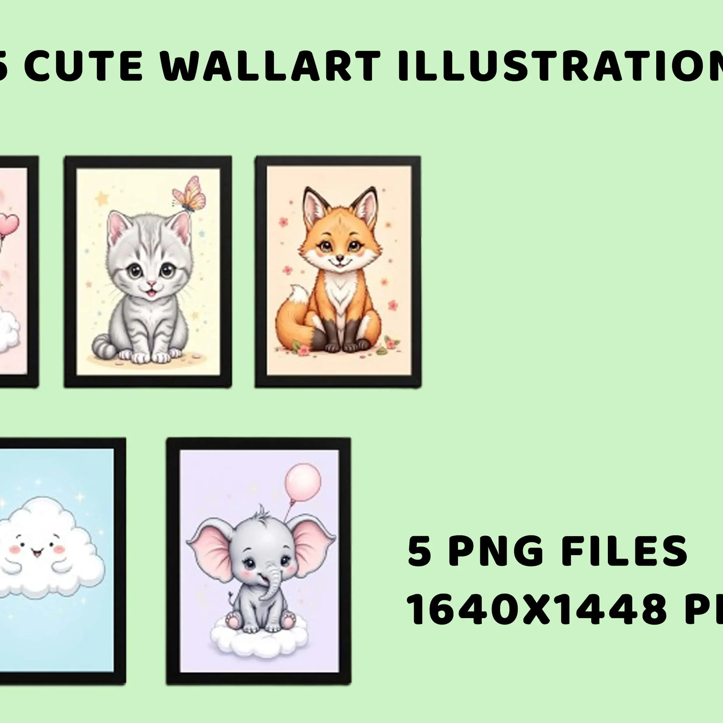 Whimsical Woodland Animal Printable Mockup