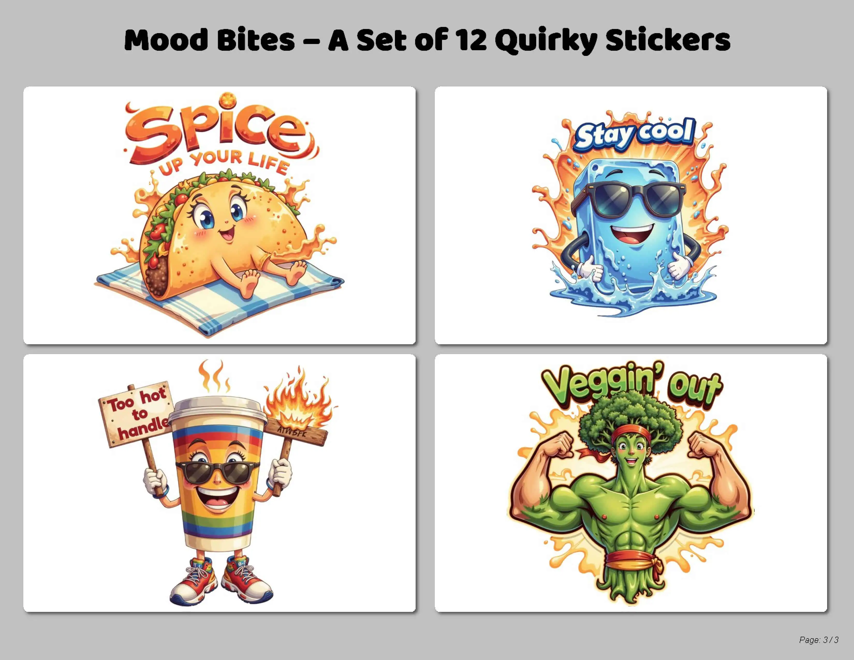 aesthetic funny quote sticker pack