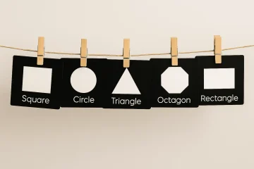 black and white shapes flashcards babies pdf
