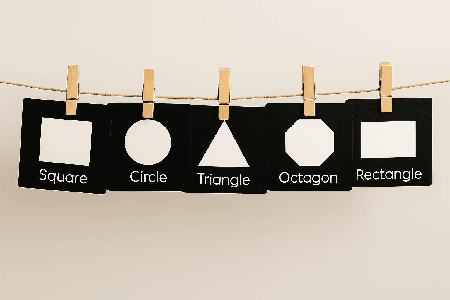 black and white shapes flashcards babies pdf