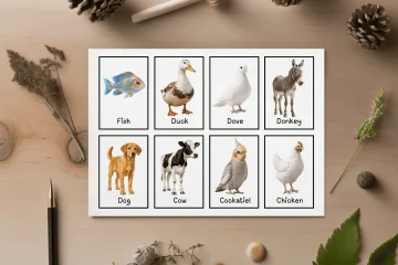 domestic and farm animals flashcards pdf free download