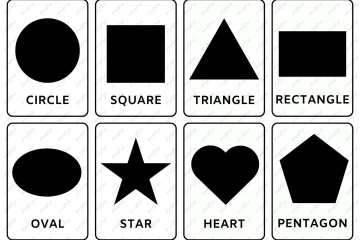 high contrast shape cards pdf