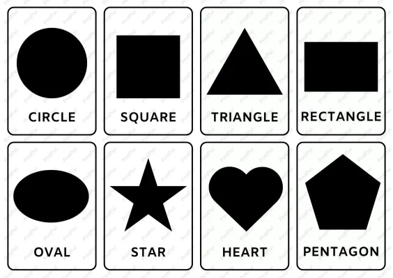 high contrast shape cards pdf
