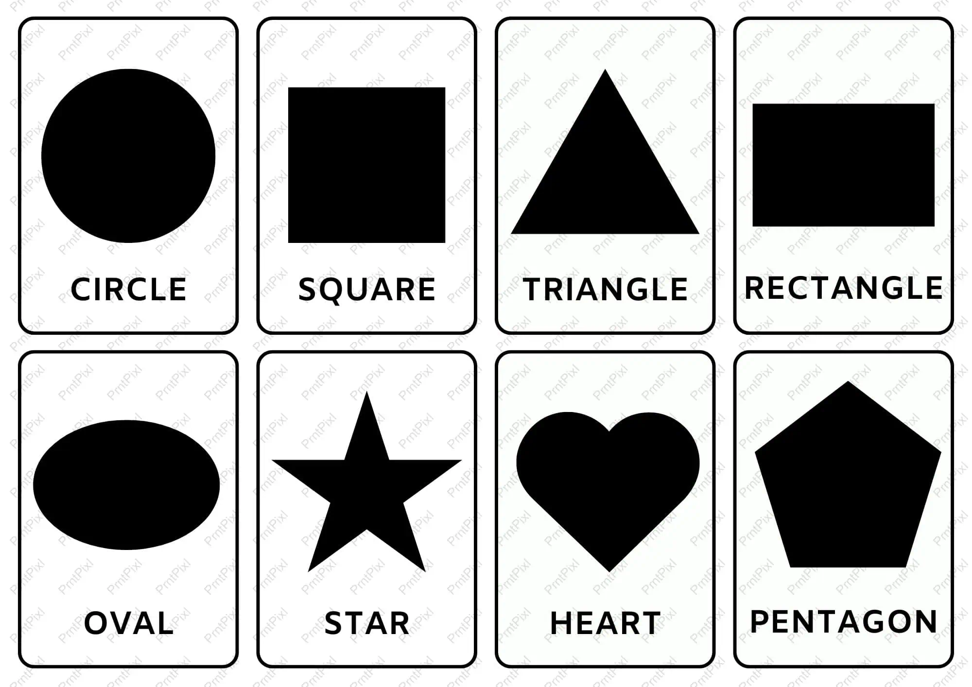 high contrast shape cards pdf