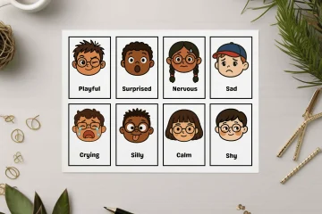 kids learning flashcards
