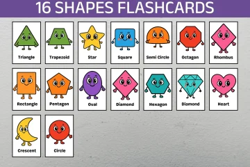 printable shape flashcards