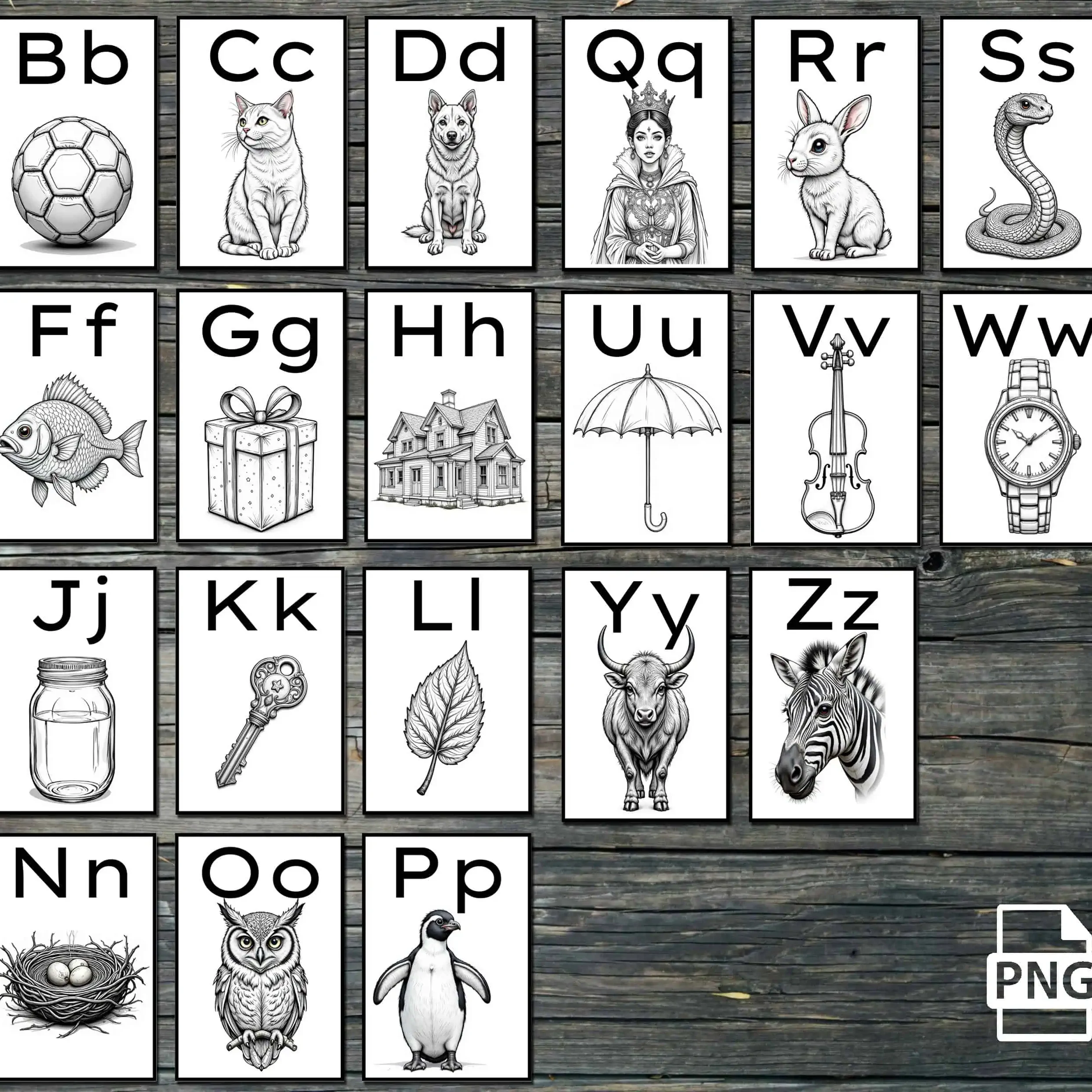 low stimuli alphabet printable