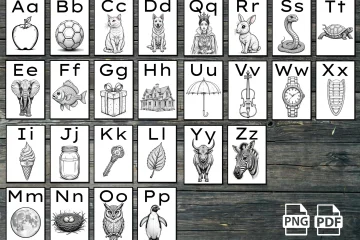 low stimuli alphabet printable