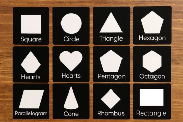 shapes flashcards for toddlers preschoolers