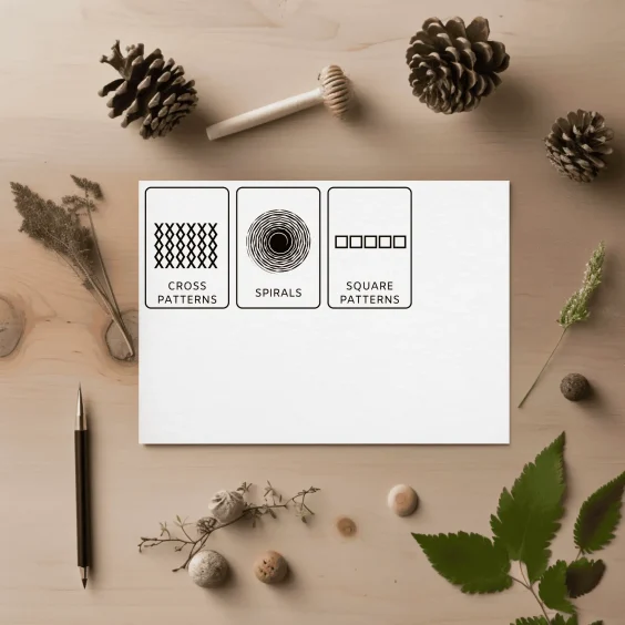 white background pattern flashcards kids